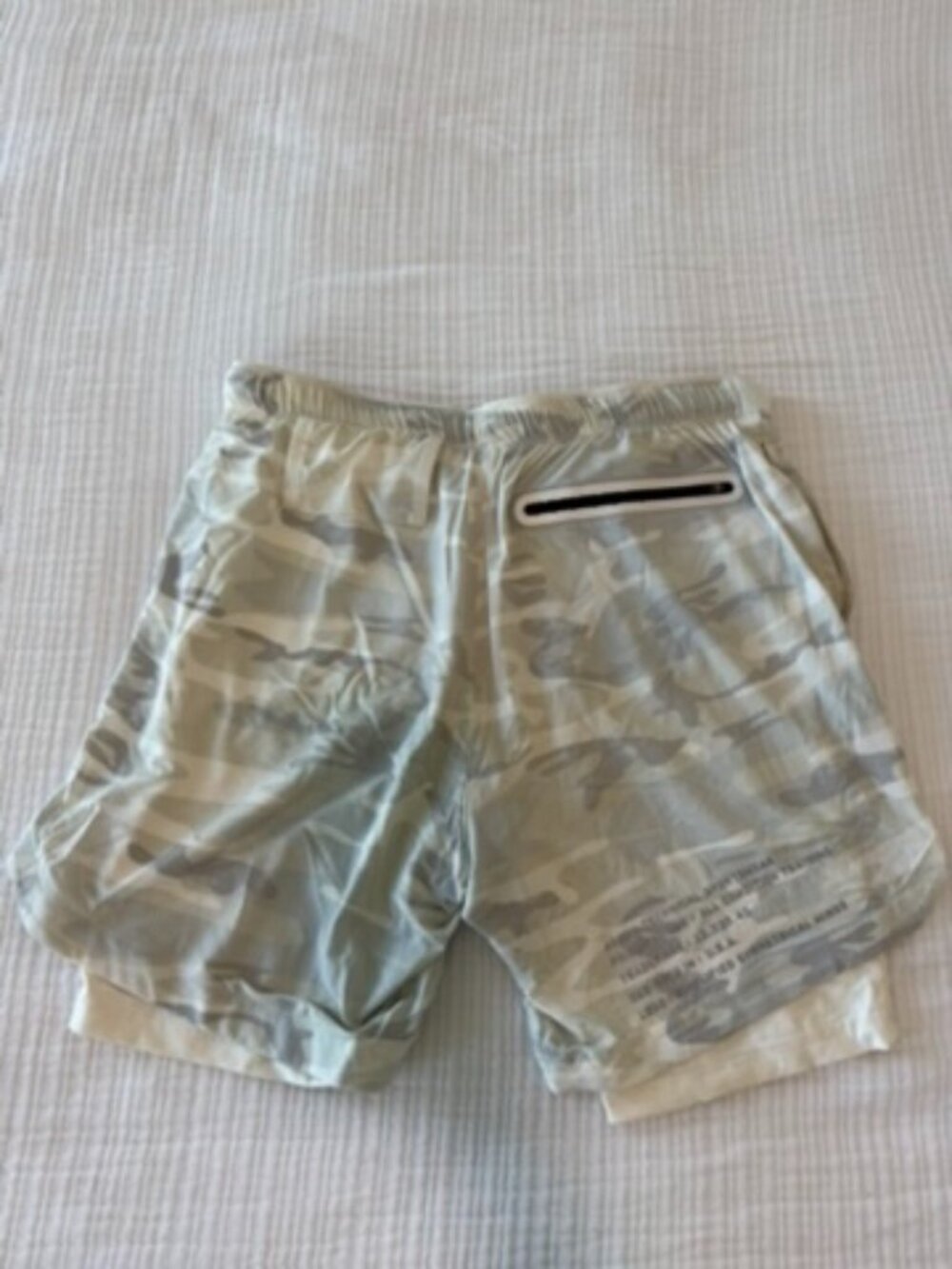 ASRV Silver-Lite 7in Extended Liner Shorts Snow Camo Men’s M